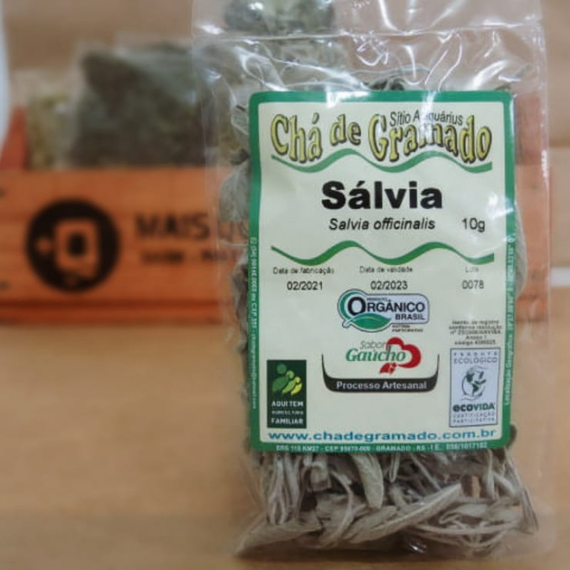 Sálvia Desidratada Orgânica 10g Sálvia Desidratada Orgânica 10g